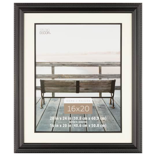 6 Pack: Black Rope 16" x 20" Frame with Mat, Home by Studio Décor®